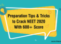 NEET 2021: Students Must Follow These Preparation Tips to Score High Marks